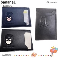 BANA Mens Card Holder, Captain America 3 - slots Batman Card Sleeve, Ultra-light Pu Leather Waterpro