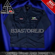 KEMEJA APN Agrinas Food Nusantara Embroidered Shirt K2 Navy