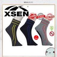 3Pair Bamboo Charcoal XSEN Deodorant Sock Stoking Bamboo (Crew Sock) XSK 71401