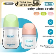Dr.Isla GB01 Botol Susu Botol Leher Lebar Bayi Botol Penyusuan Kaca Botol Susu Penyusuan Bayi Mudah 