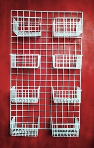 8 INCHES OPEN END WIRE MESH BASKET ORGANIZER (SMALL) - BIG WIRE!!! - 1 to 3 pcs QUANTITY VARIANTS - PLANT RACK ORGANIZER - BOOK SHELF ORGANIZER - KITCHEN ORGANIZER RACK - BASKET ORGANIZER RACK - HEAVY DUTY WIRE MESH BASKET