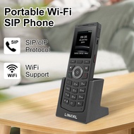 LINKVIL Wireless WiFi SIP VoIP Protocol Audio Handheld Phone for Office Home Hotels Portable with Be