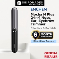 Enchen Mocha N Plus 2-In-1 Nose & Eyebrow Hair Trimmer - Versatile, Washable, With Smart Travel Lock