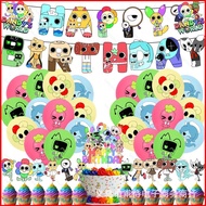 B4 Dandys World theme party banner balloon decoration backdrop Caketopper Arrangement prop Supplies 