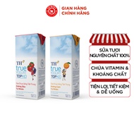 Thùng 48 hộp sữa chua uống tiệt trùng TH true YOGURT TOPKID hương dâu & cam tự nhiên (180ml)