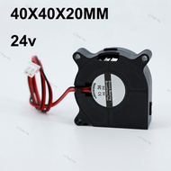 4020 2Pin 4cm DC 24v 40mm 20mm Blower Turbo Cooling Fan Brushless for 3D Printer Cooler 40X40X20MM  