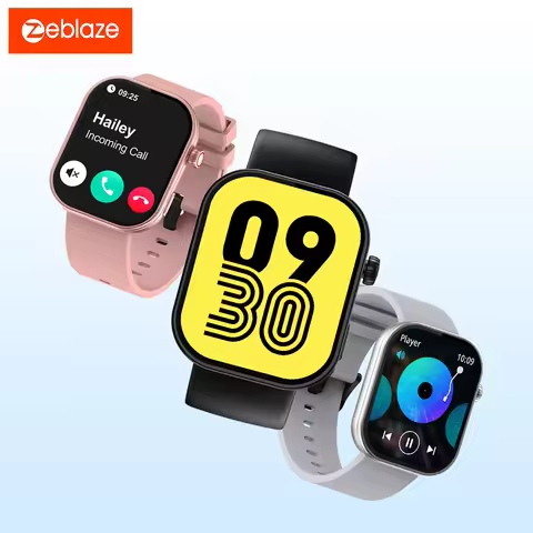New Zeblaze Btalk Plus Voice Calling Smart Watch 2.03'' HD Screen 24H Health Monitor and Fitness Tra