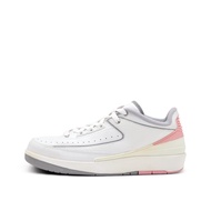 Nike Nike Air Jordan 2 Retro Low Women's White Steel Grey Real Pink | Size 7Y