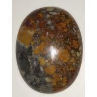 Jasper Pancawarna 39.2x30,7x9.7mm unique motif,BIG size suitable for pendant Rp. 40,000