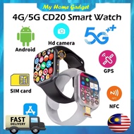 CD20 Smartwatch 4G/5G Android 64GB Storage Sim Card WIFI 2.29 inch 1600mah Smart Watch With Rotary C