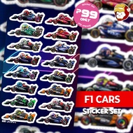 F1 | Formula 1 Cars | Holographic Rainbow Vinyl Stickers