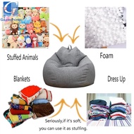 Gazechimp Oxford Beanbag Cover Bean-bag Couch Slipcover Kid's Plush Toys Storage Bag