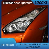 For Nissan GTR R35 Nismo 2009-2020 Car Headlight Tint Black Protective Film Protection Transparent T