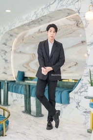 แฟชั่นผู้ชาย12xl+กางเกงขายาว Blazerชาย เสื้อสูทชุดสูท Blazerทำงาน สูทชาย สูทผู้ชายเท่ๆ สูทชายลำลอง ส