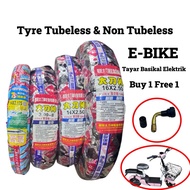 14×2.50 16×2.50 300-8 16×2.125 14×2.125 Electric Bike Tubeless Tayar/Tayar E-Bike Tyre CHAOYANG Tube