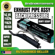LC135 4S V1-V8 FI Y15 Y16 RS150 RACING EXHAUST PIPE BACK PRESSURE BUNYI SEDAP ORIGINAL EKS