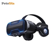 [PETSOLA] Phone VR Headset Comfortable Fit Mobile Phone Vr Viewer Lightweight Design Electronics Acc