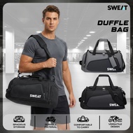 SWEAT - Duffle Bag | Multifunctional Travel Duffle Bag - Gym Bag Large Fitness Bag for Men Wanita fo
