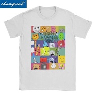 BFDI Inanimate Insanity Cartoon T-Shirt For Men Women Battle For Dream Island 100% Cotton Tees