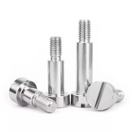 JLY304 Stainless Steel Shaft Shoulder Step Screw Flat Slot Plug Screw Limit Bolt (Flat Slot) M1.6/M2