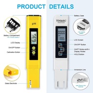 High Accuracy TDS Meter Digital Water Tester Digital 0-14 PH Meter Tester 0-9990ppm TDS&EC LCD Water