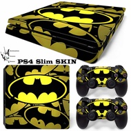 BATMAN PS4 Slim Sticker Covers Skins Decal Playstation 4 Slim Console Controller Skins BATMAN