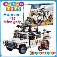 Đồ chơi Xếp hình Xe hummer quân sự Liên hiệp quốc Enlighten Qman 3205