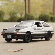 Initial D AE86 Metal Alloy Diecast Cars Model Inital Toy Car Vehicles RX7 Pull Back 1:28 Light For C