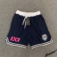 [SHATTER] American Shorts Men 3V3 Basketball Training Pants Sports Quick-Drying Loose Cropped Large 