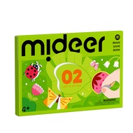 Mideer Level-Up! Brain Gamebook - Origami / Papercut / Sticker Book 15 types with level 123 challeng