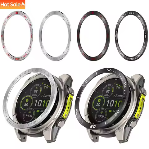 Metal Bezel Ring For Garmin Fenix 8 51/47/43mm Time/Speed Scale Protective Stainless Steel Ring Garm