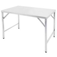 โต๊ะพับสเตนเลสขาสวิง QLINE ST-105 110x70 ซม. (1154105)