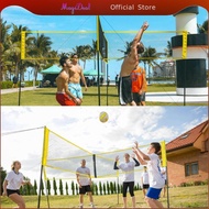 MagiDeal Volleyball Training Net 4 Way Square PETG Weather Resistant Quick Install Stable Tension fo