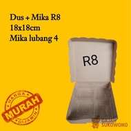 [5pcs] Mika dan Dus kotak nasi R8 + mika 18 KRAFT / dus hampers