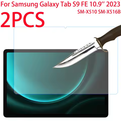 2PCS For Samsung Galaxy Tab S9 FE 10.9 inch 2023 Tempered Glass Screen Protector Protective Film SM-