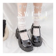 White Lace lolita Socks Women's Mid-Leg Socks jk Long-Leg Princess Lace Japanese Half-Leg lolita Pil