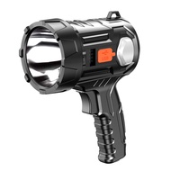 Usb Rechargeable Handheld Flashlight Led Searchlight Zoomable Torch Waterproof Outdoor Flashlight