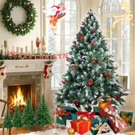 4FT/5FT/6FT/7FT Artificial Christmas Tree Snow Flocked Artificial Pine Tree Christmas Decoration