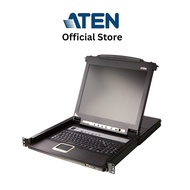 ATEN CL5708M-ATA-AE 8-Port PS/2-USB VGA Single Rail LCD KVM Switch