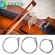 GLENES 1 Set Fiddle String, Nickel String 4/4 3/4 1/2 1/4 1/8 Naomi Violin String, Violin Accessorie