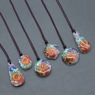 【YF】✲  Reiki Healing Pendant Spiritual Chakra Neckalce Amulet Orgonite Generator Emf Jewelry