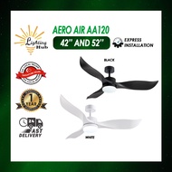 (SG CHEAPEST INSTALLATION) AEROAIR Ceiling Fan AA120/ ABS Blade / DC motor / 6 speeds / Reversible