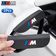 2Pcs BMW M Car Rear View Mirror Rain Guard Carbon Fiber Rear View Mirror Sticker Universal Auto Parts For E36 E46 E30 E90 F10 F30 E39 E60 X1 E84 F48 F25 X3 E83 X5 F15 X7