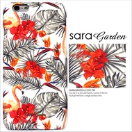 【Sara Garden】客製化 手機殼 蘋果 iPhone 11 (6.1吋) i11 手繪 扶桑花 火鶴 保護殼 硬殼 限定