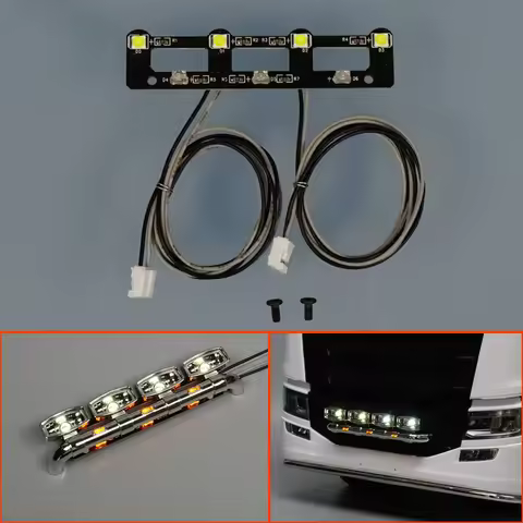 1:14 Scale LED Roof Spotlight PCB Light Board for Tamiya RC Truck Tipper SCANIA 6x4 770S 56368 LESU 