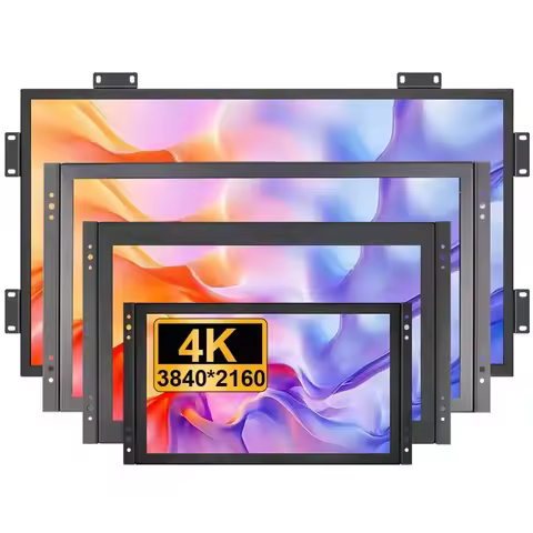 New 11.6 15.6 23.8 27 32 Inch 4K UHD 3840*2160 Industrial Open Frame PCAP Touch Screen Monitor LCD D