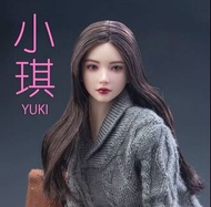 (自留不賣^_^) I8toys 小琪 YUKI E 植髮 可動眼 1/6 12寸 女 頭雕 合 hottoys tbleague worldbox 素體