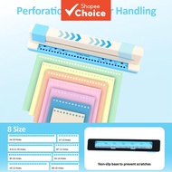 Multi-Size Loose-Leaf Paper Hole Punch for A4, B5, A5, B6, A6 and A7 Adjustable Multi-Hole Puncher f