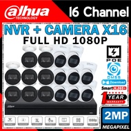 DAHUA 16-CHANNEL NETWORK POE 2MP 2.0MP Full HD 1080P CCTV 16CH NVR CAMERA Package NVR4216HS-16P-4KS3