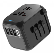 3 USB+ 1 TypeC全球通用多國萬用插頭旅行充電器旅行插頭 A
